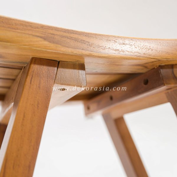 Wooden Curved Recta Stool