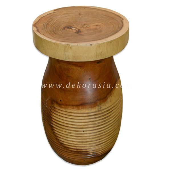 Turned Carved Suar Stool