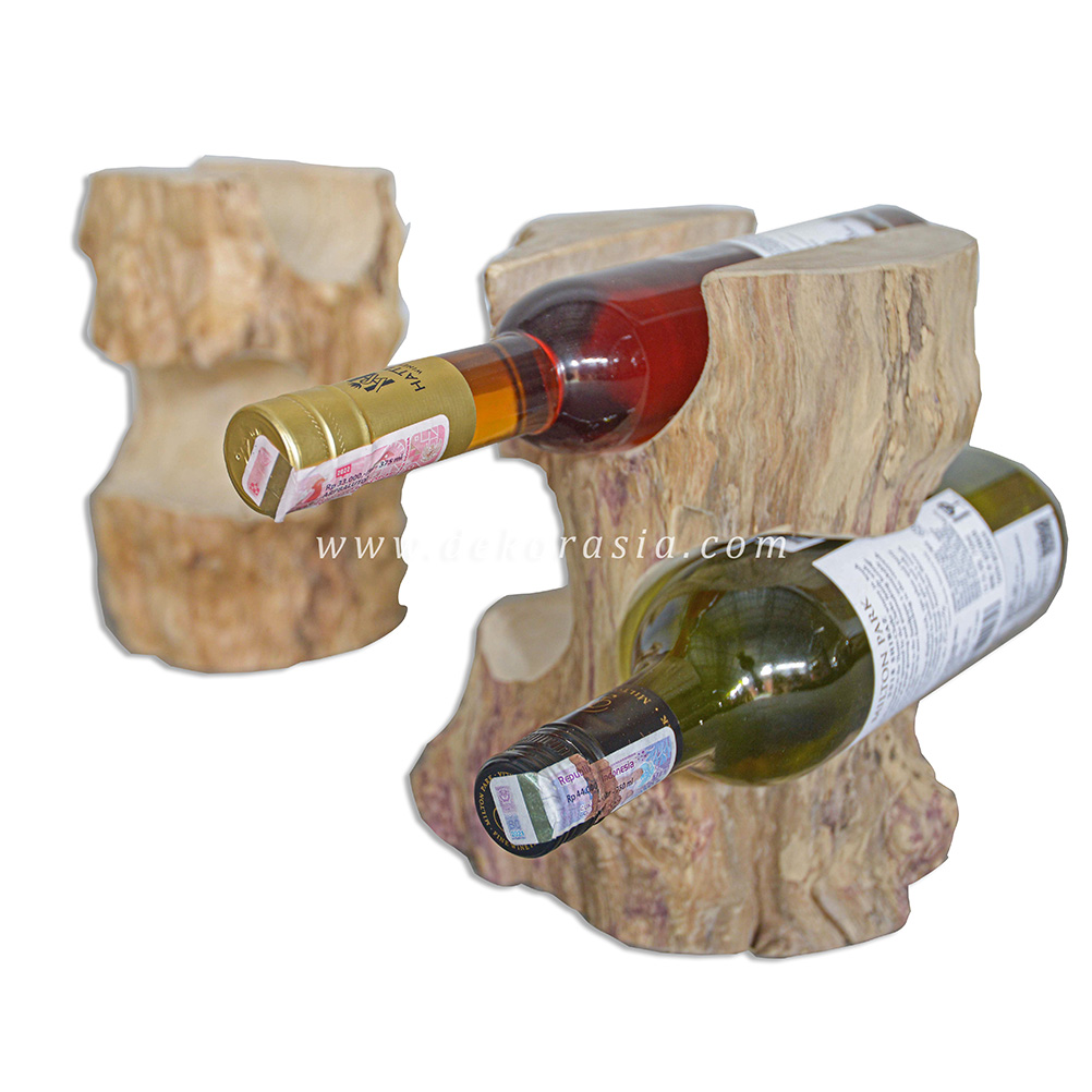 wine rack 3 bottle_3 Coffee Wood Wine Rack