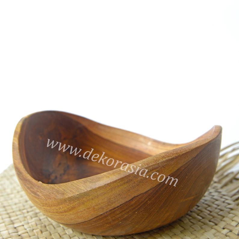 Antique Shape Teak Bowl Diameter 5.7 inches 1 Antique Shape Teak Bowl