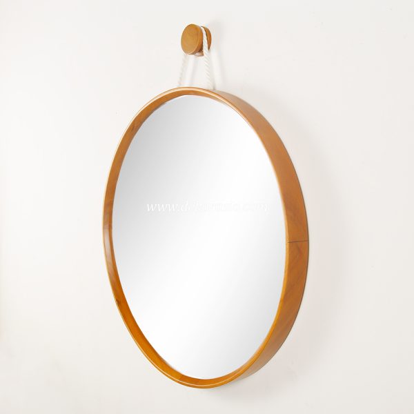 Natural Round Mirror