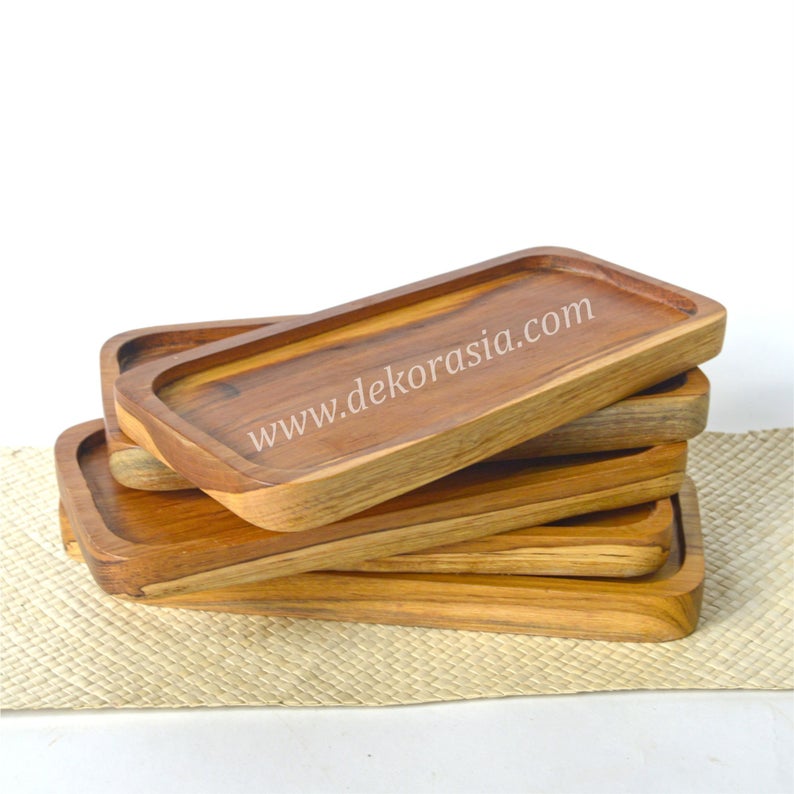 Natural Teak Wood Tray 3 Wood Tray