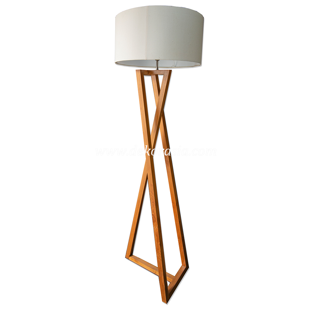 Standing zigzag lamp with round cap Standing Zigzag Lamp