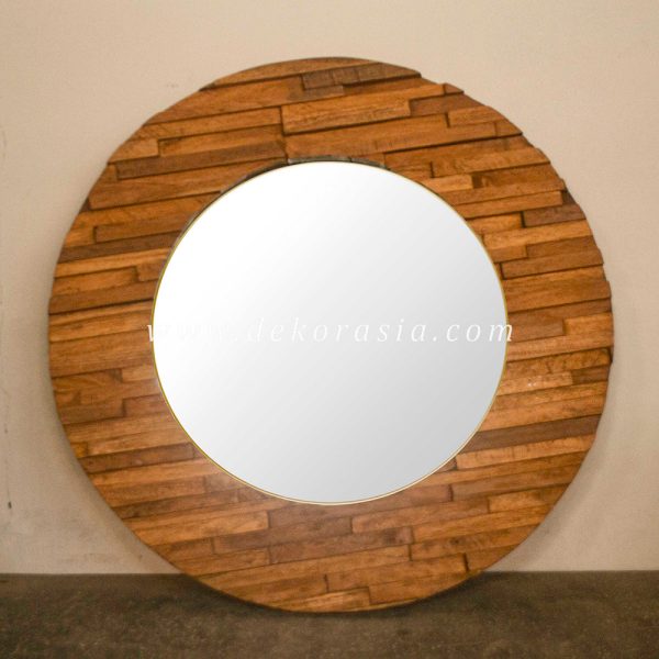 Round Rustic Mirror
