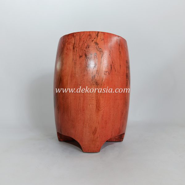 Red Wood Stool