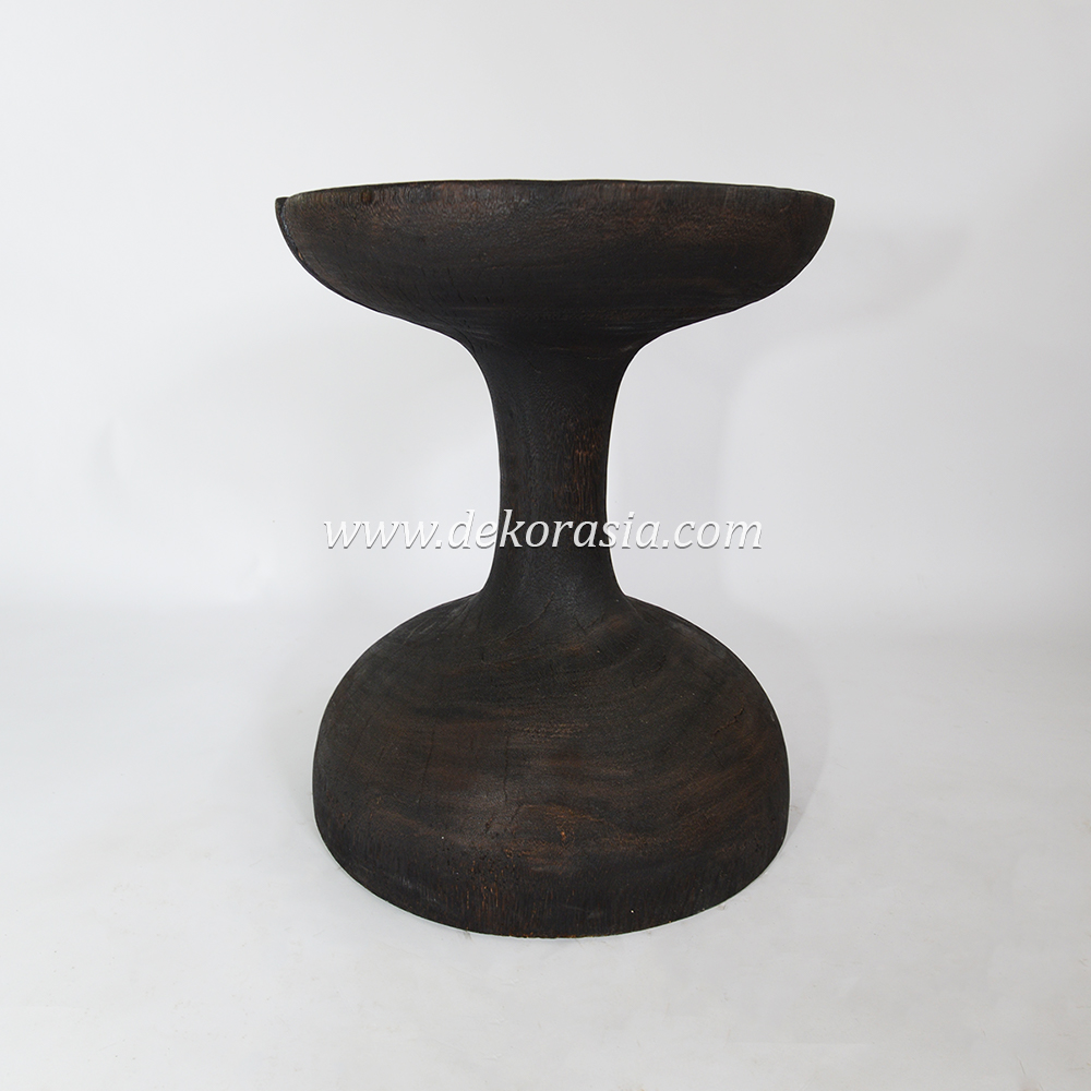 Wood Stools (27) 1 Black Wood Stool