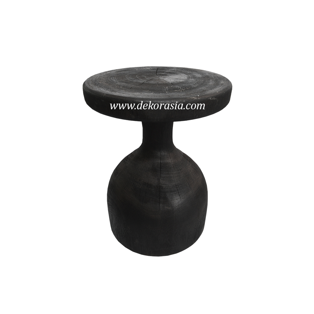 Wooden Stool 26 Black Wooden Stool
